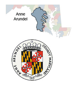 Anne Arundel County Map and Seal