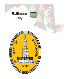 Baltimore City Map and Seal