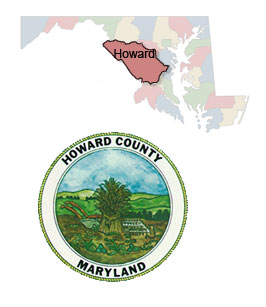 Howard County Map and Seal