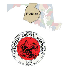 Frederick County Map and Seal