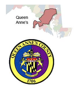 Queen Anne's County Map and Seal
