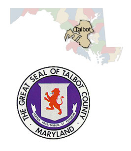 Talbot County Map and Seal